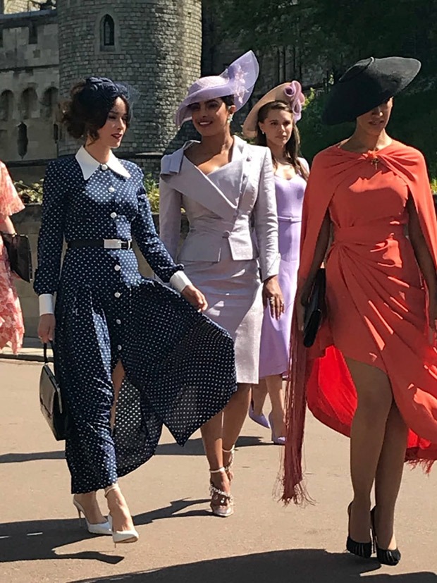 Can’t keep calm! Priyanka Chopra is at the royal wedding and she looks drop dead amazing in Vivienne Westwood!