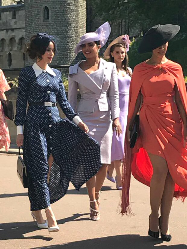 ROYAL WEDDING: Priyanka Chopra arrives in style at the Prince Harry – Meghan Markle Wedding