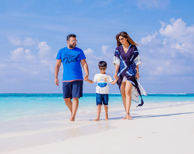 shilpa shetty and family are giving vacation goals in the picturesque maldives