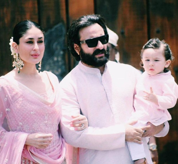 Sonam Kapoor wedding: Kareena Kapoor’s Taimur steals thunder as he twins in pathani with Saif Ali Khan