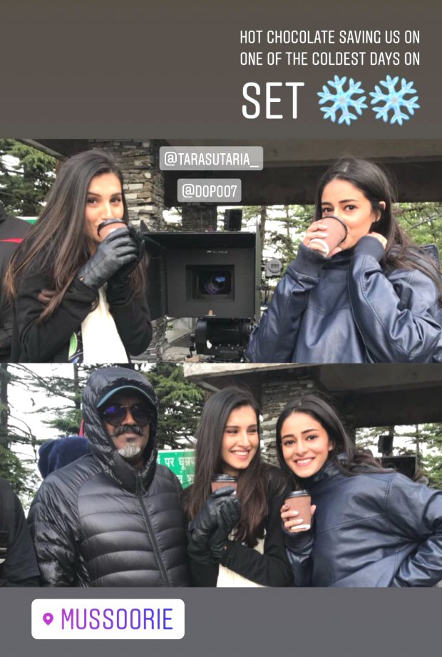 Student of the Year 2: Tara Sutaria and Ananya Panday grab hot chocolate coffee; Tiger Shroff plays cricket