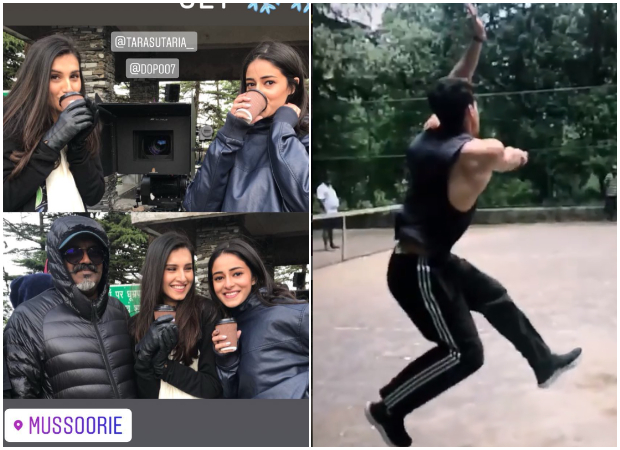 Student of the Year 2: Tara Sutaria and Ananya Panday grab hot chocolate coffee; Tiger Shroff plays cricket