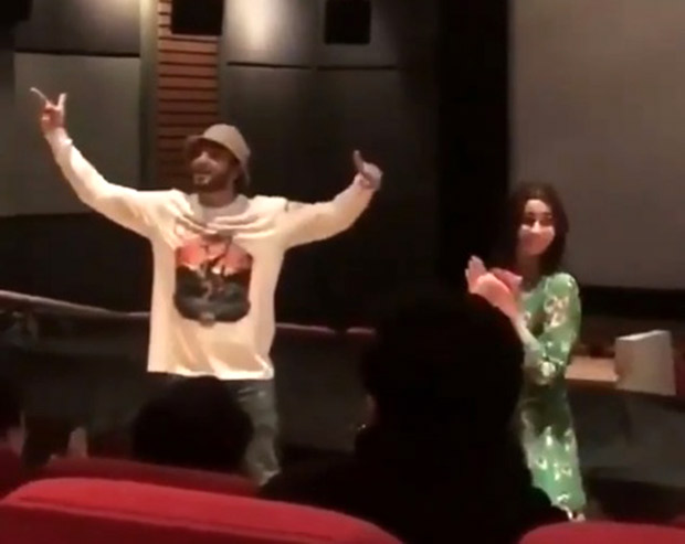 WATCH: Ranveer Singh impromptu 'Mere Gully Mein' rap at Alia Bhatt starrer Raazi screening is not to be missed