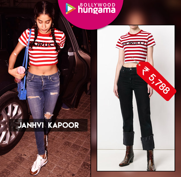 Weekly Celebrity Splurges - Janhvi Kapoor in Fiorucci