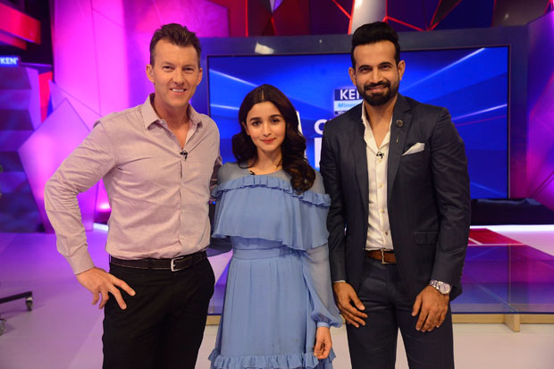 when alia bhatt met bret lee and irfan pathan during ipl