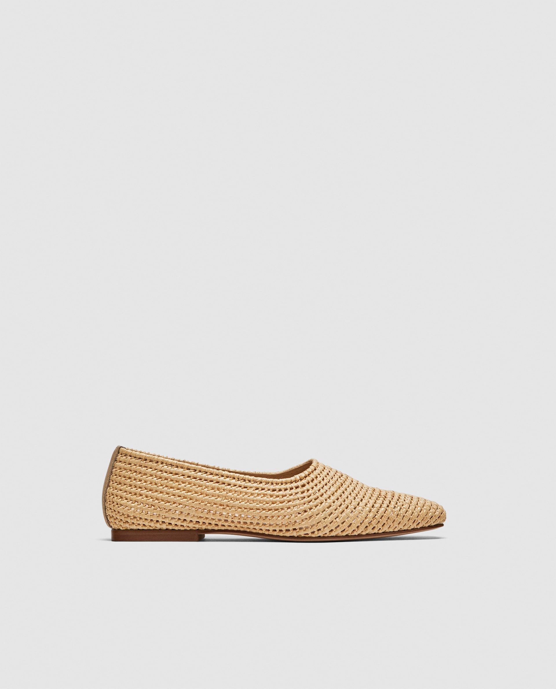 move over, basket bags: raffia shoes are taking over