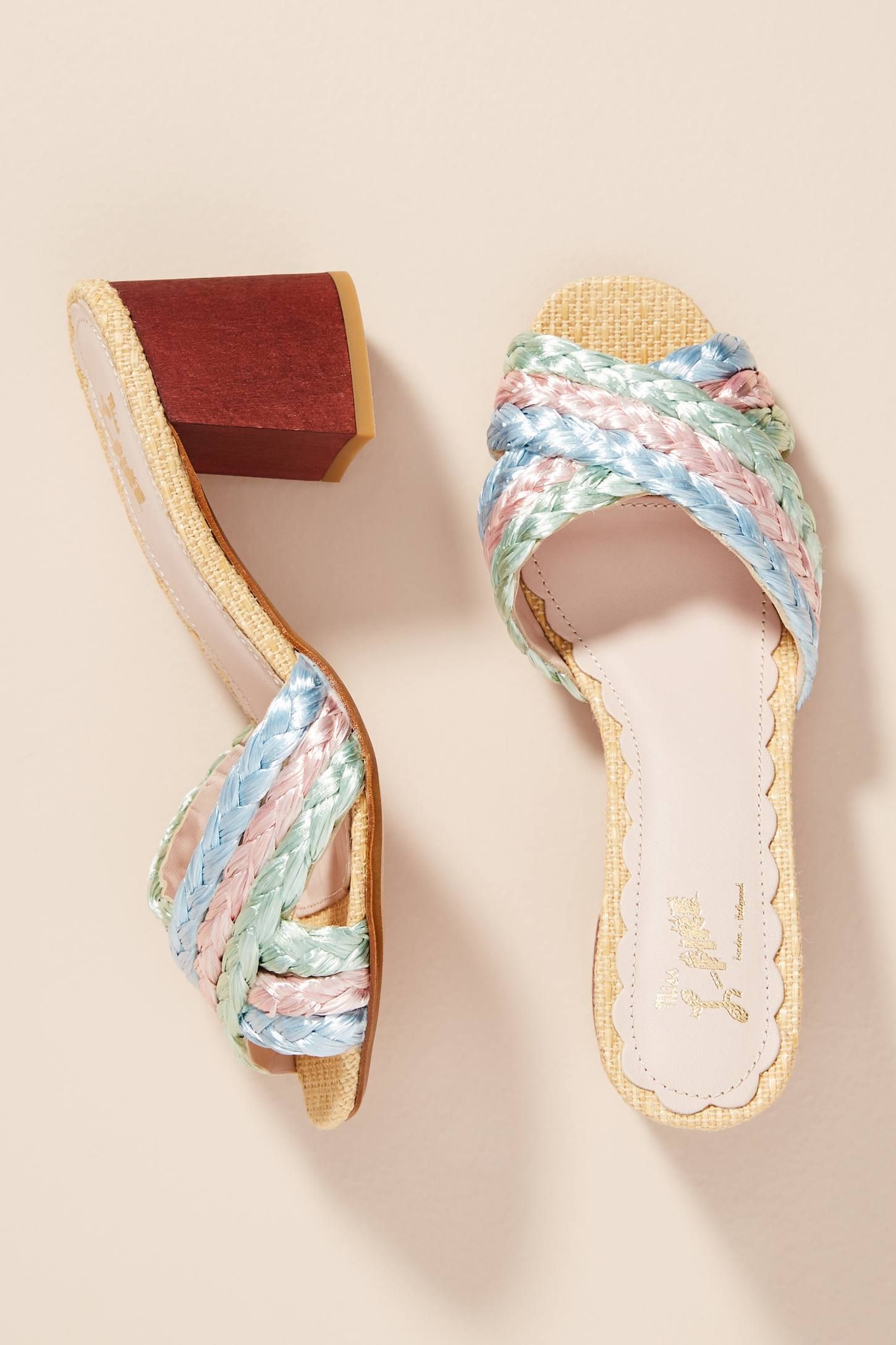 move over, basket bags: raffia shoes are taking over