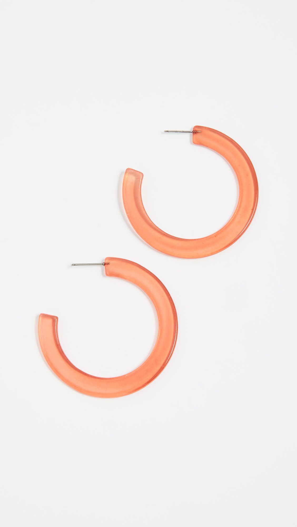 lucite hoop earrings are all the rage & we want in
