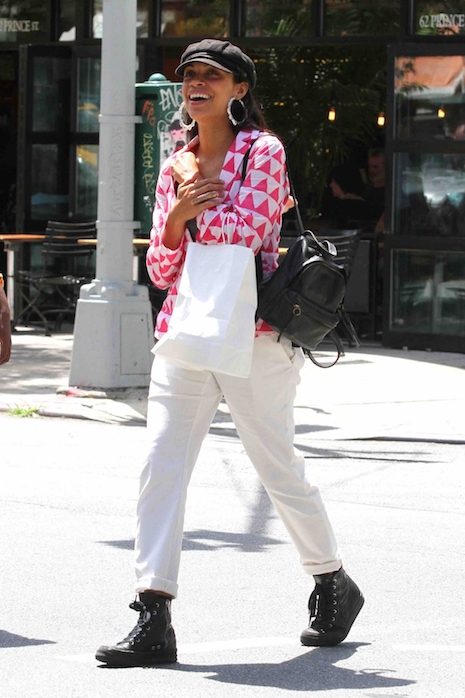 rosario dawson has a bad case of shopping euphoria