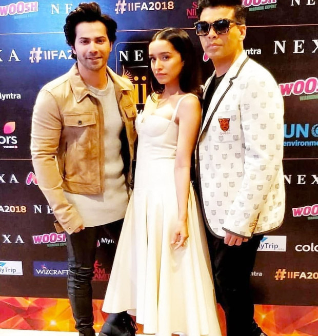 IIFA-Press-Con-2018 Karan Johar and Varun Dhawan