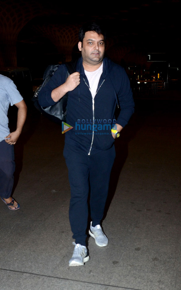 Kapil Sharma looks unrecognizable as he makes a rare appearance at the airport