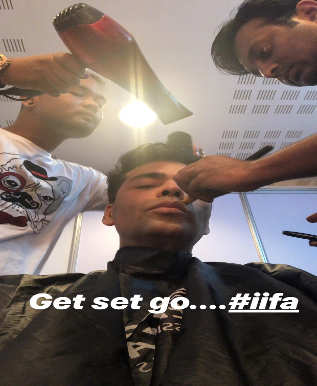 Karan Johar gets prepped for IIFA 2018 Awards hosting