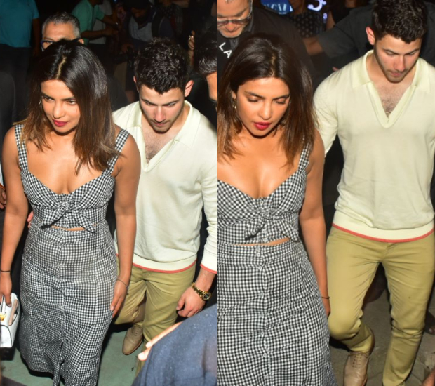 Priyanka Chopra and Nick Jonas in Mumbai