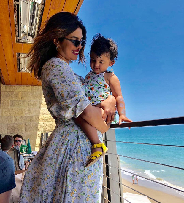 Priyanka Chopra twinning in florals with her niece Sky Krishna