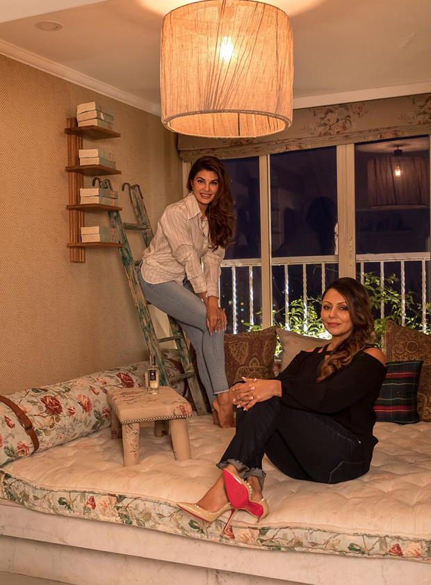 Race 3 actress Jacqueline Fernandez visits Gauri Khan's design store