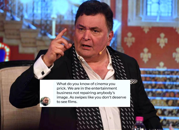 Rishi Kapoor abuses a Twitter user for criticizing Ranbir Kapoor's Sanju trailer