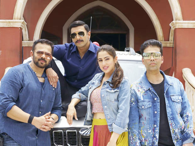 SIMMBA Ranveer Singh, Sara Ali Khan, Rohit Shetty and Karan Johar kick off shoot with this funny video