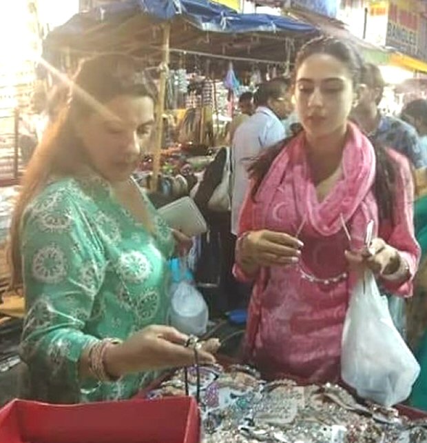 SIMMBA: Sara Ali Khan takes a street SHOPPING break with mother Amrita Singh whilst shooting in Hyderabad