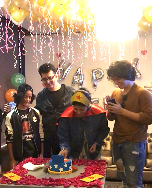 Sajid Nadiadwala and family give Warda a WONDER WOMAN themed surprise, a week before her birthday