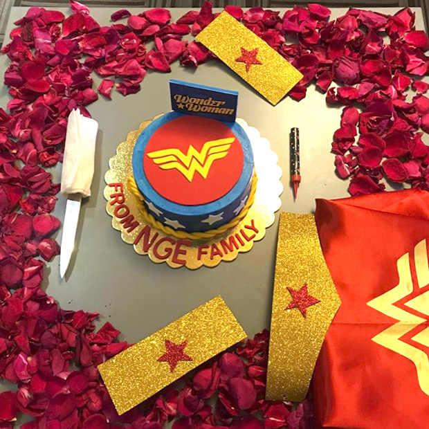 Sajid Nadiadwala and family give Warda a WONDER WOMAN themed surprise, a week before her birthday