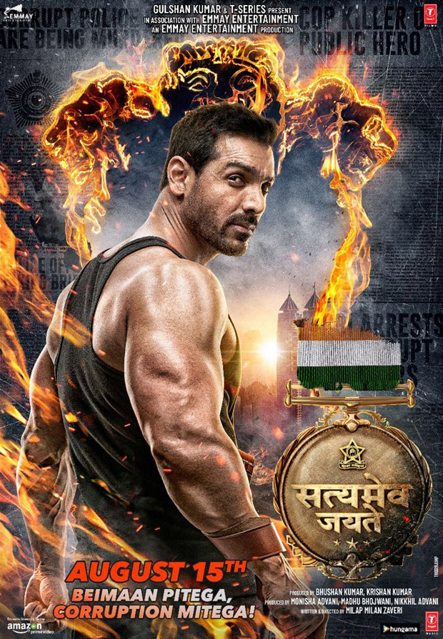 Satyameva Jayate: John Abraham looks fierce and intense in this new poster of the film
