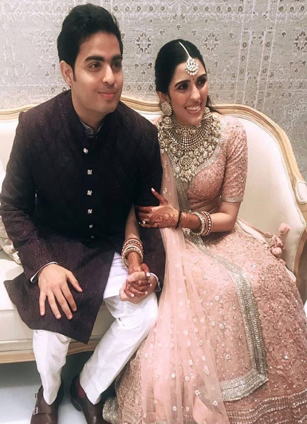 Shloka Mehta and Akash Ambani