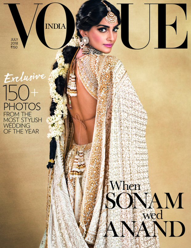 the wedding picture of sonam kapoor and anand ahuja is the cover of vogue this time and here’s how the couple got candid in the magazine!