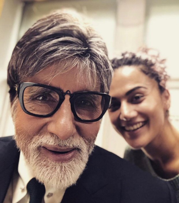Amitabh Bachchan and Taapsee Pannu on the sets of BADLA remind us of their PINK days! 