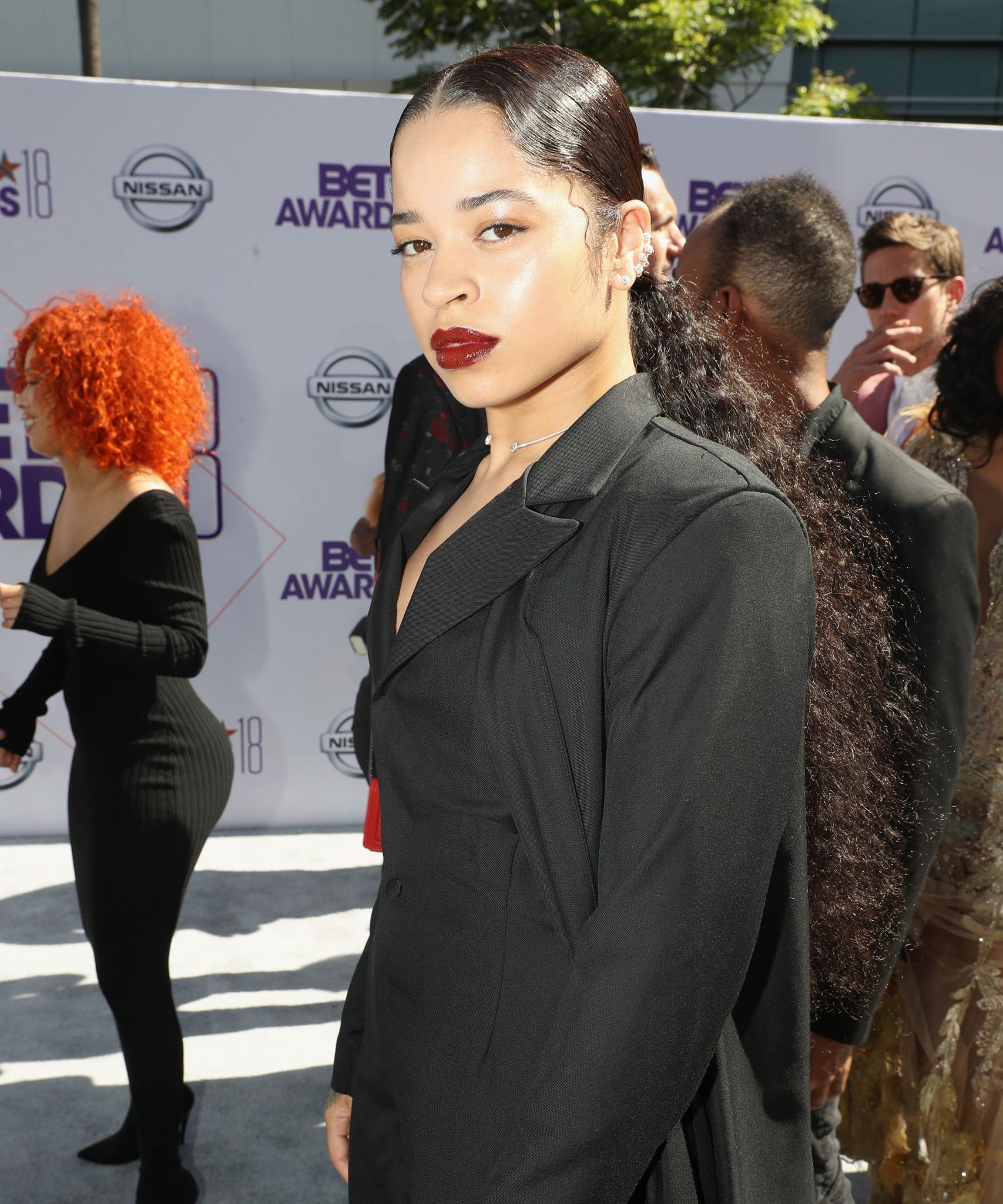 long ponytails of all textures ruled the bet awards red carpet