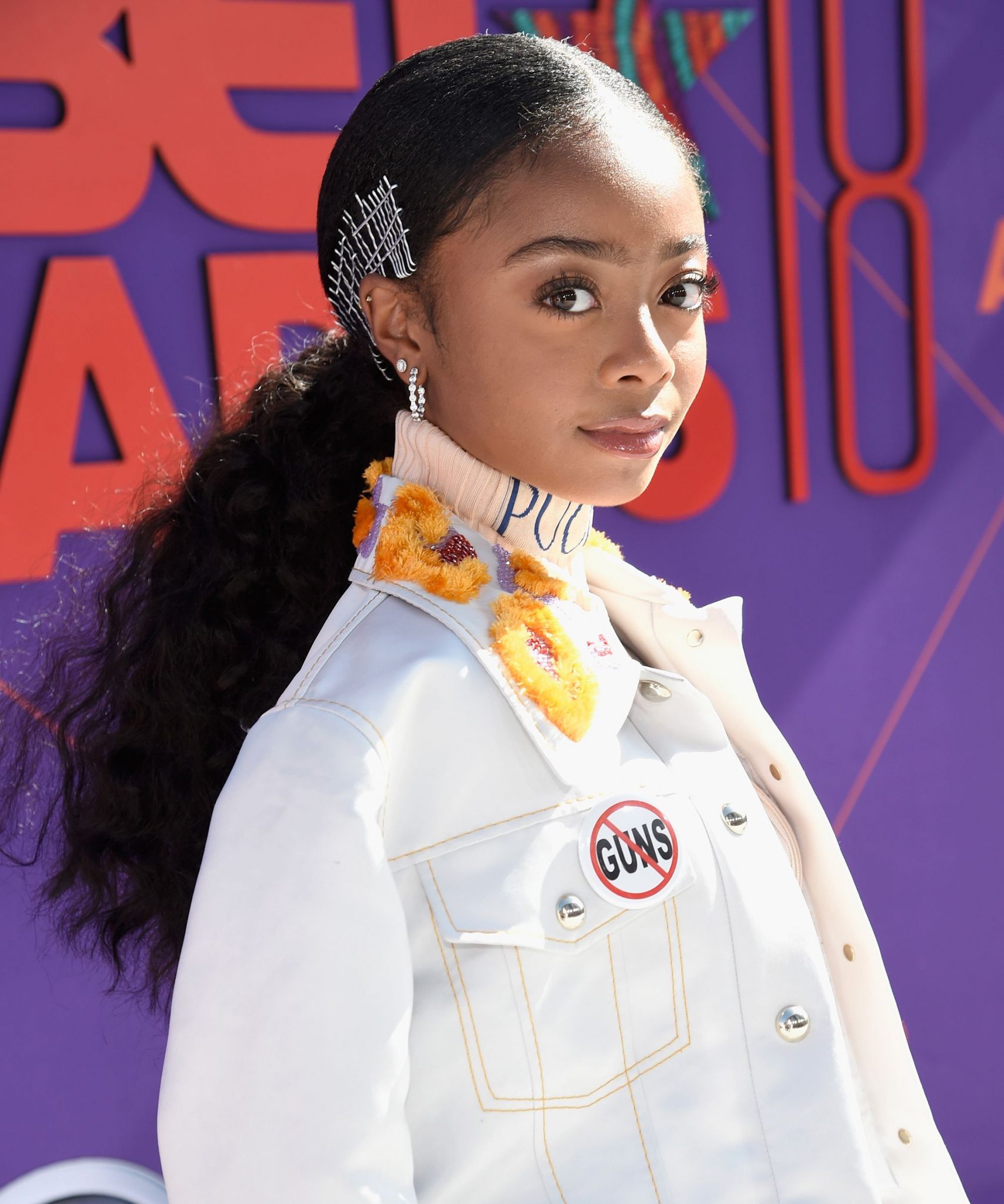 long ponytails of all textures ruled the bet awards red carpet