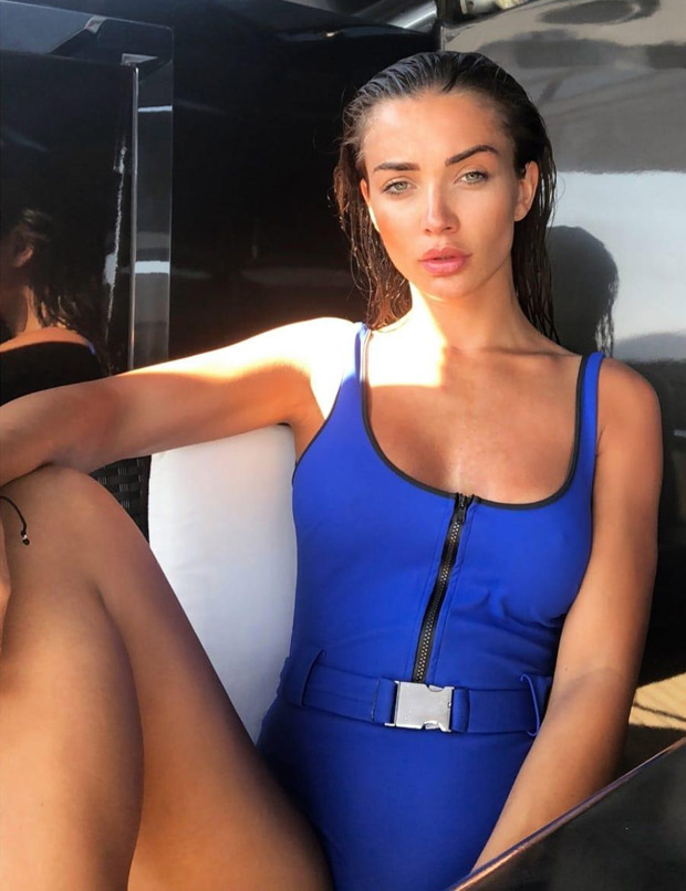 HOTNESS: 2.0 actress Amy Jackson sizzles in a blue swimsuit during her Mykonos vacation 