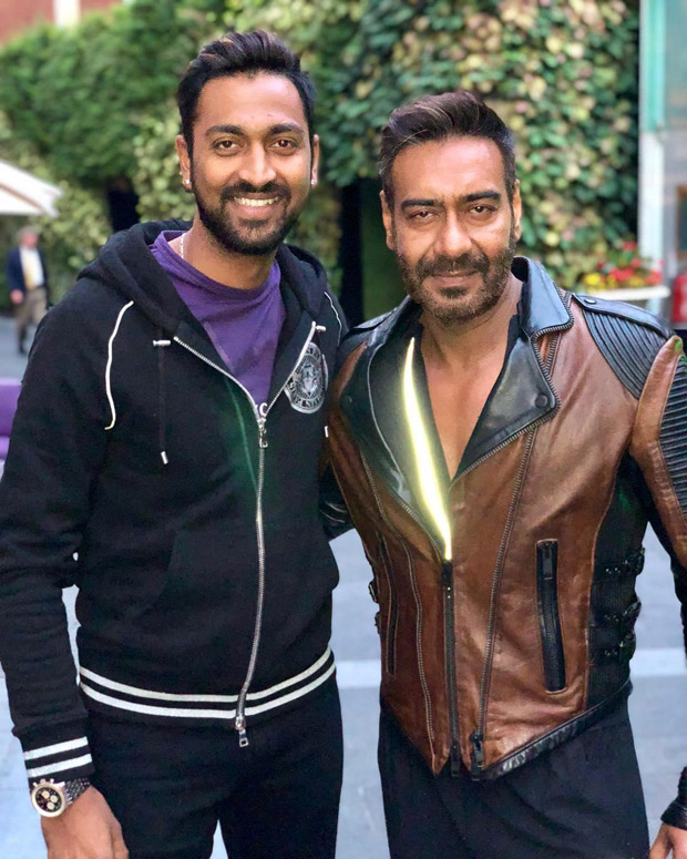 Ajay Devgn meets his doppelganger Indian Cricketer Krunal Pandya