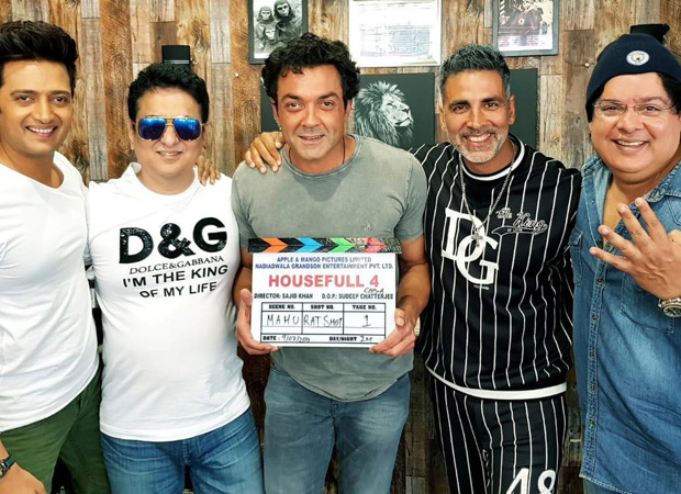 Akshay Kumar, Bobby Deol and Riteish Deshmukh ready to tickle your funny bones; begin shooting for Housefull 4