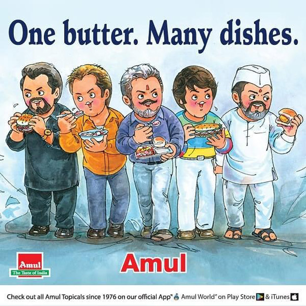 Amul dedicates a special post to Ranbir Kapoor starrer Sanju after a record-breaking opening weekend