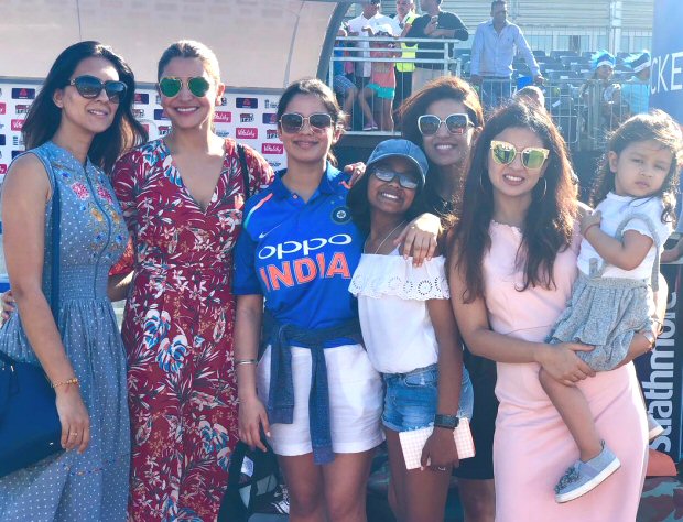 Anushka Sharma and Virat Kohli celebrate MS Dhoni's birthday in Cardiff