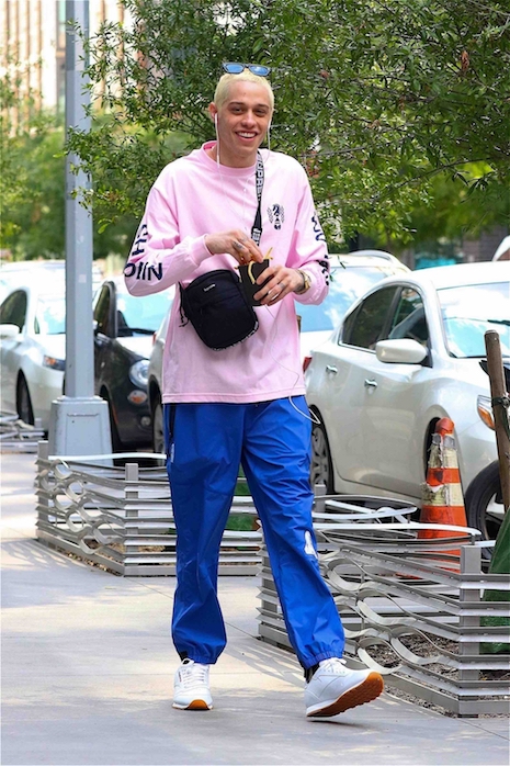 what does pete davidson never leave at home?