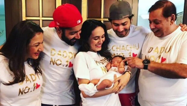 'Chachu' Varun Dhawan shares first glimpse of his niece with Dhawan family portrait 