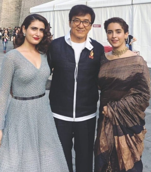 Dangal actresses Fatima Sana Shaikh and Sanya Malhotra can't stop fangirling after meeting Jackie Chan