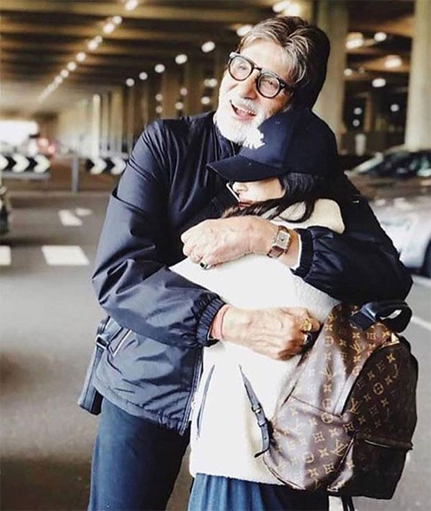 Navya Naveli’s hug to grandfather Amitabh Bachchan will warm the cockles of your heart (see picture)