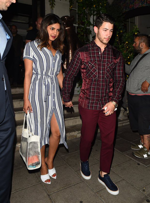 priyanka chopra kick-starts early birthday celebrations with beau nick jonas in london; joe jonas, sophie turner and kevin jonas join the dinner party