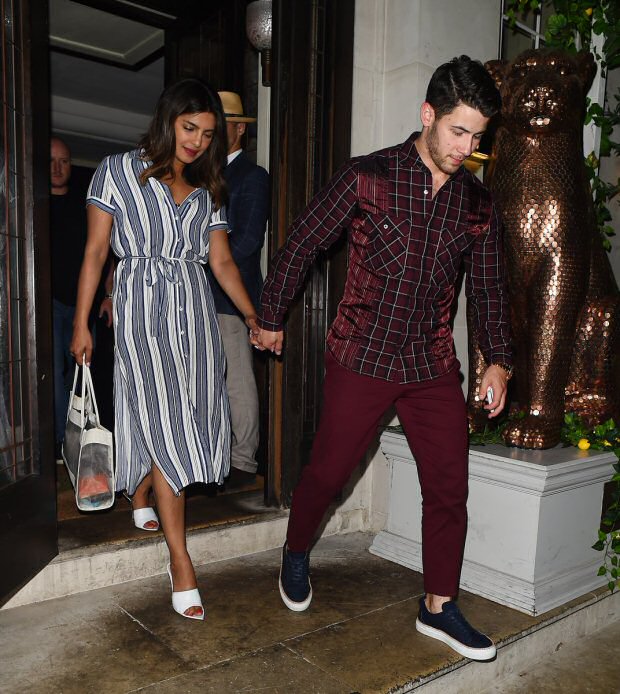 priyanka chopra kick-starts early birthday celebrations with beau nick jonas in london; joe jonas, sophie turner and kevin jonas join the dinner party