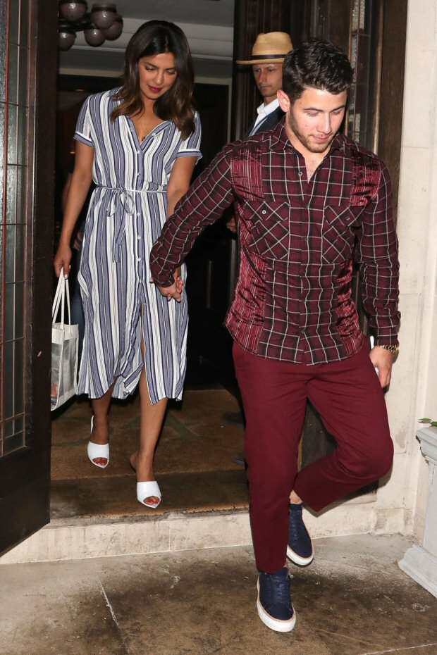 priyanka chopra kick-starts early birthday celebrations with beau nick jonas in london; joe jonas, sophie turner and kevin jonas join the dinner party