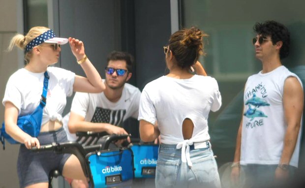 Priyanka Chopra spends 4th of July with beau Nick Jonas and his family; goes cycling with Nick, Joe Jonas and Sophie Turner