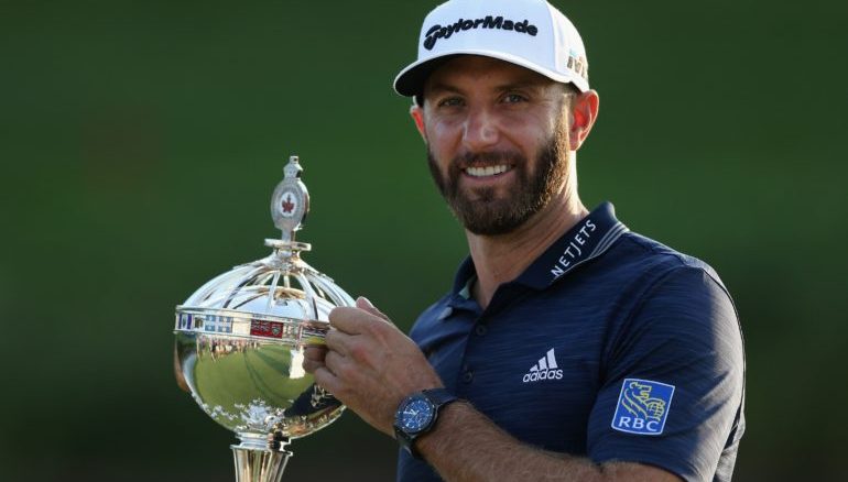world no. 1 dustin johnson wins 2018 rbc canadian open