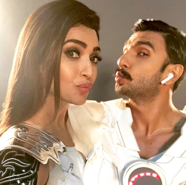 Ranveer Singh and Sanju actress Karishma Tanna sport futuristic look for a commercial shoot