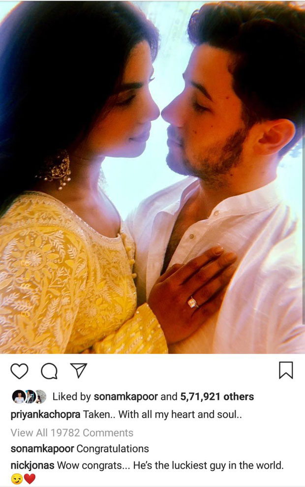 BREAKING! Priyanka Chopra and Nick Jonas OFFICIALLY announce their engagement; Bollywood stars wish them