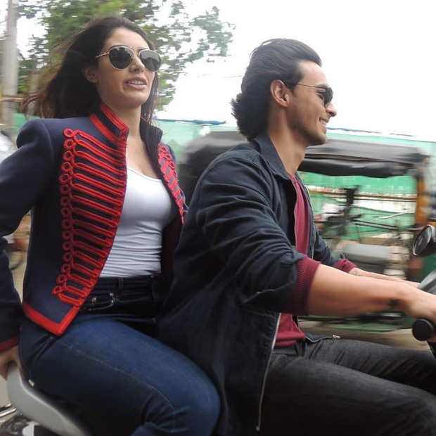 Loveratri debutantes Aayush Sharma and Warina Hussain fined for riding bike without helmets