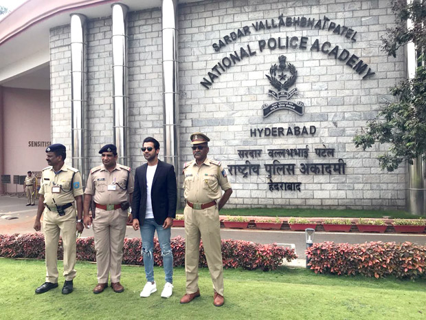 Rajkummar Rao meets the officers at the National Police Academy