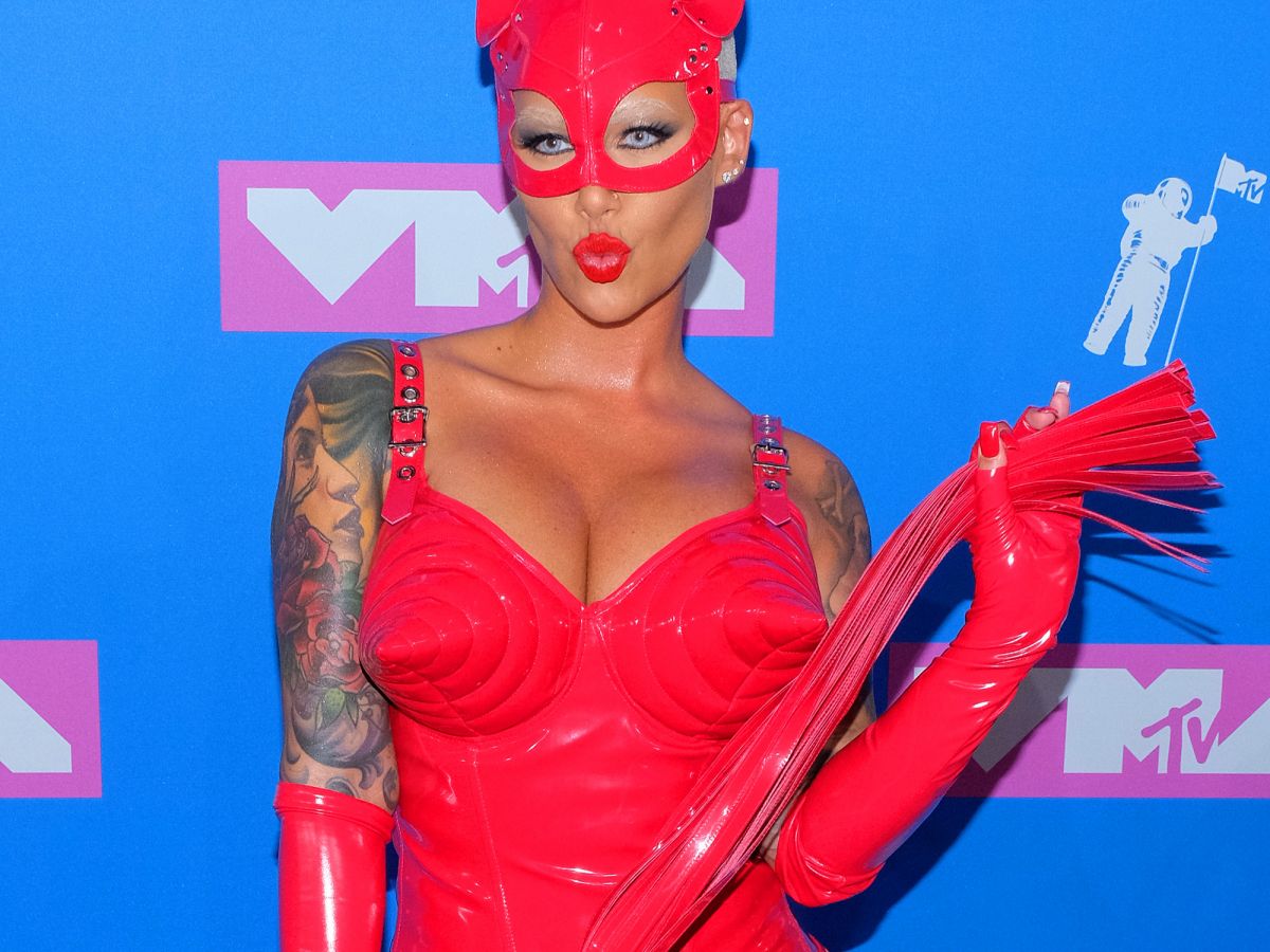 amber rose’s vma catsuit was inspired by madonna