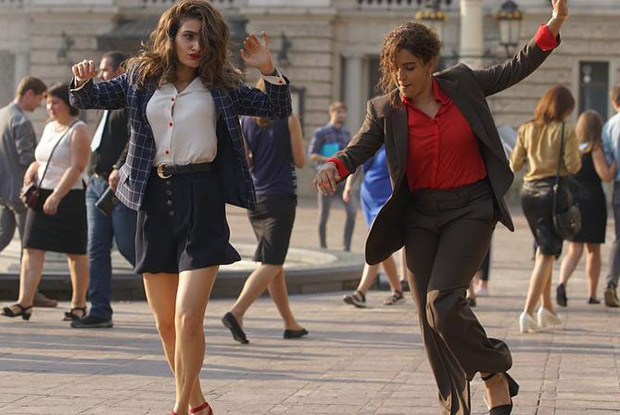 BFF Goals Fatima Sana Shaikh and Sanya Malhotra break into an impromptu DANCE on the streets of Europe (catch video)